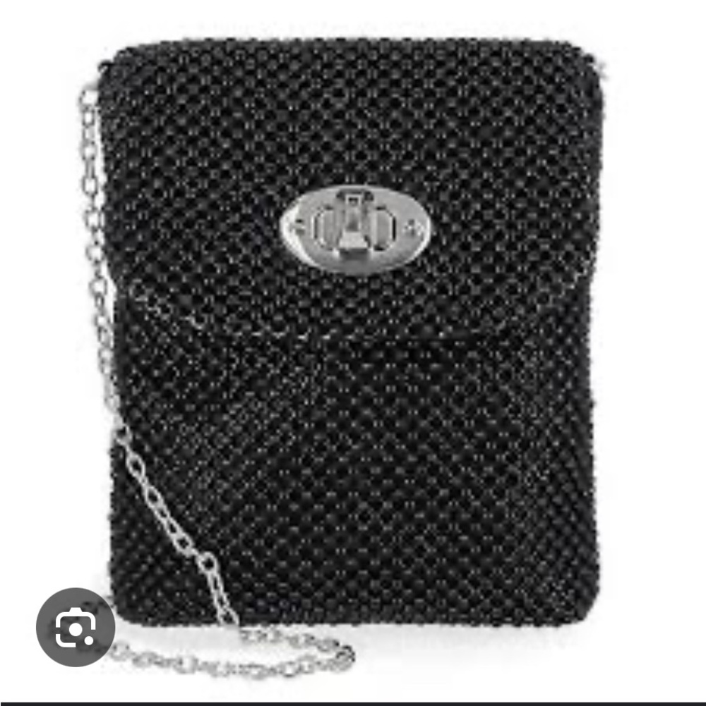 Jessica McClintock Elegant Black Chain Bag